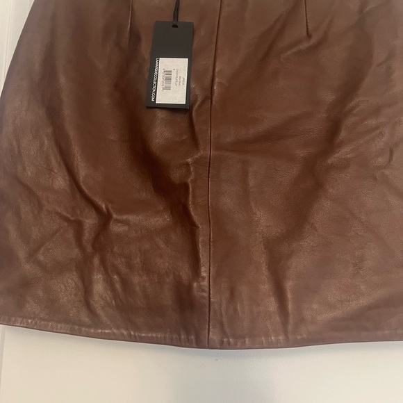 NWT- LAMARQUE - Aricia Skirt- CHOCOLATE 6 - SOLD @ REVOLVE - Picture 4 of 5